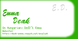 emma deak business card
